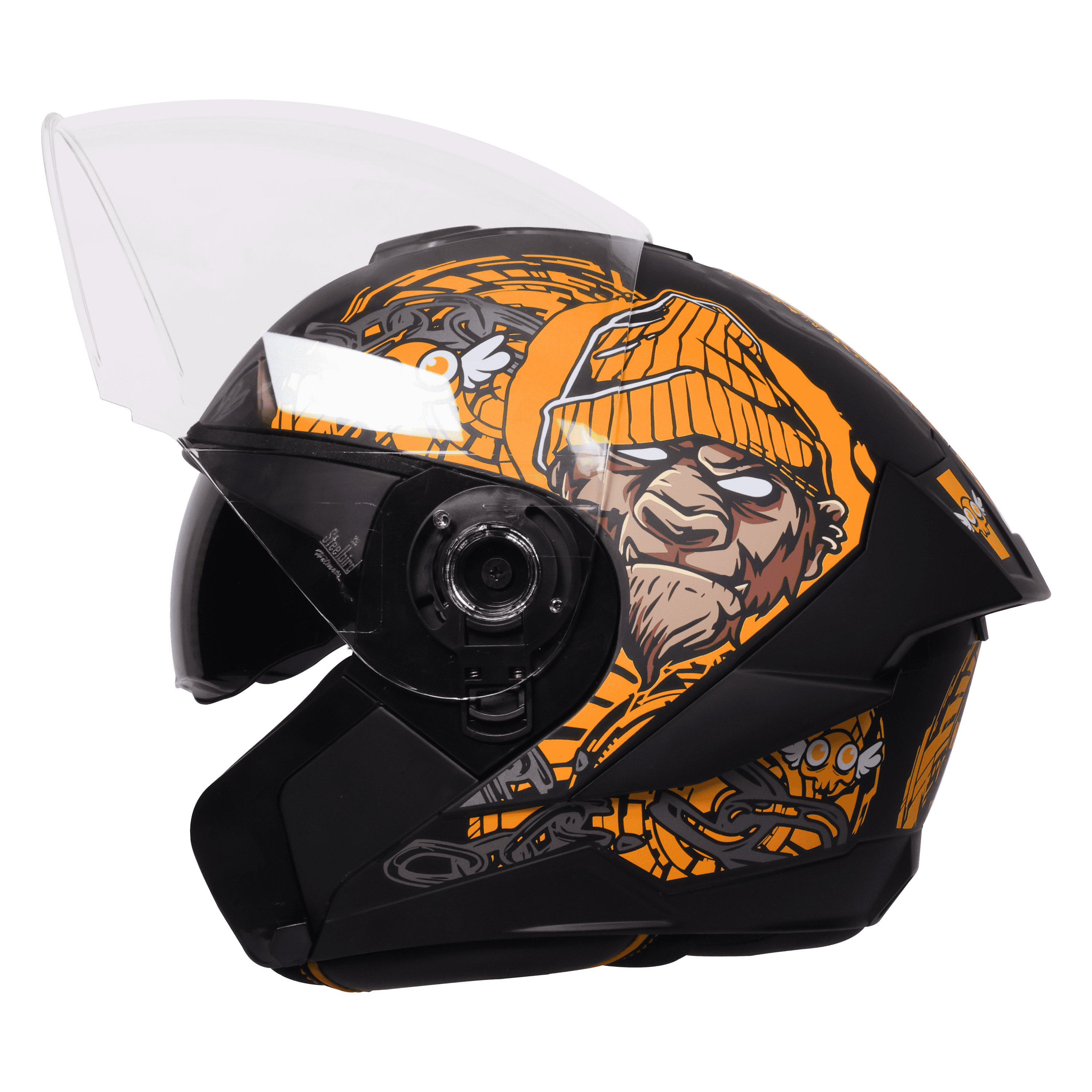 SBA-10 ISS MAD APE GLOSSY BLACK WITH ORANGE